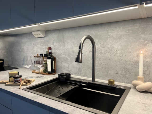 1461141-1 Sink in stainless black steel, new - shipping included