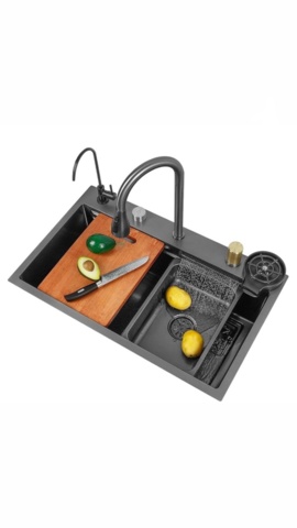 1461141-4 Sink in stainless black steel, new - shipping included