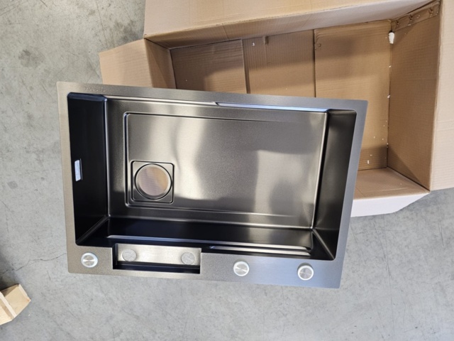 1461141-9 Sink in stainless black steel, new - shipping included