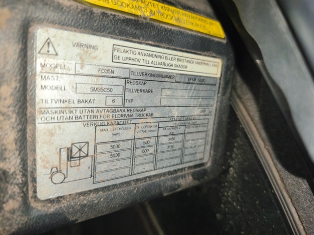 891604-12 Motvikstruck Mitsubishi FD35N -12 s/n