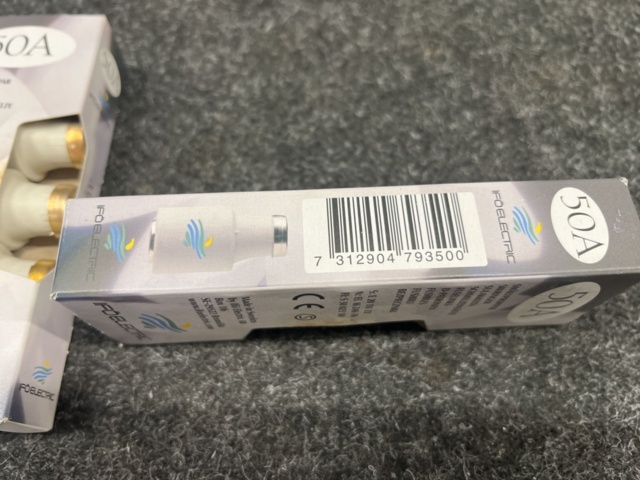 1461267-4 7 st Förpackningar med säkringar & smältproppar 50A, Bårebo & Ifö electric