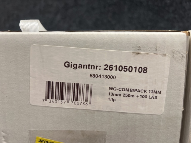 1461271-4 2 st Handbandningssatser, 13mm & 16mm