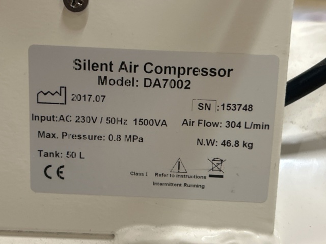 1305242-6 Air compressor with accessories - Silent Air Compressor DA7002 - 2017