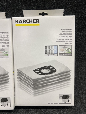 1461286-2 12 st Dammsugarpåsar Kärcher 6.904-413.0