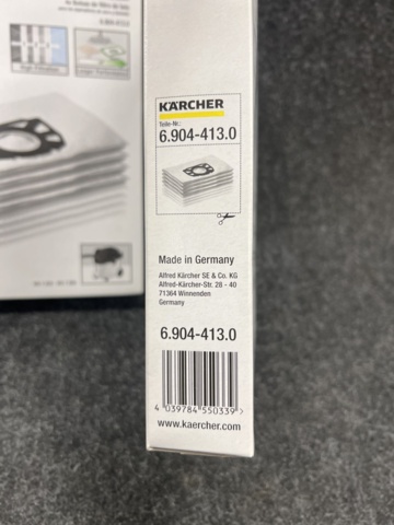 1461286-4 12 st Dammsugarpåsar Kärcher 6.904-413.0