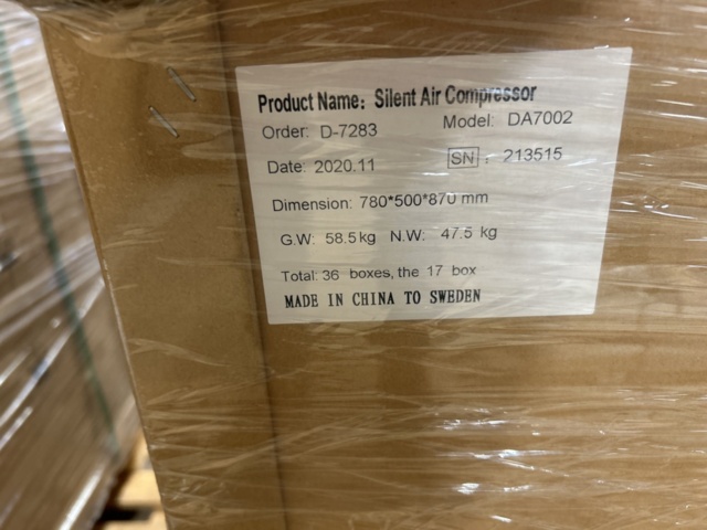 1305247-3 Compressor 50 liters, brand new in unopened box