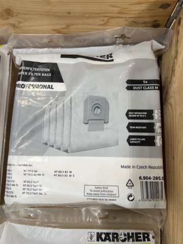 1461289-2 Sortiment med dammsugarpåsar från Kärcher