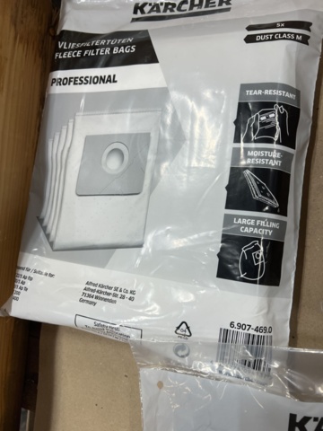 1461289-5 Sortiment med dammsugarpåsar från Kärcher