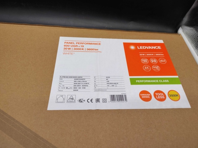 1460614-3 LED panel, 4 pcs - Ledvance, 30 W 3000K