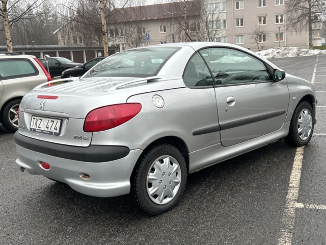 992769-5 Peugeot 206 CC 1.6 Manual, 109hp, 2002