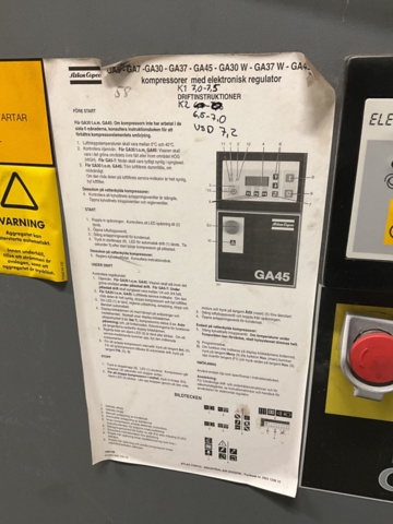 1406980-7 Compressor Atlas Copco GA 45