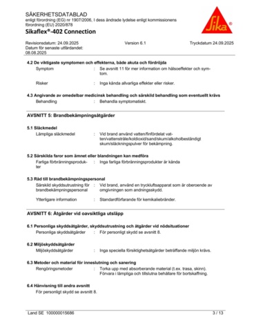 1426948-7 Fogmassa Sikahyflex 402