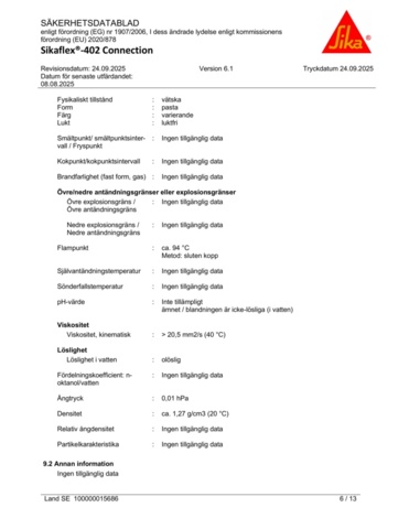 1426948-10 Fogmassa Sikahyflex 402