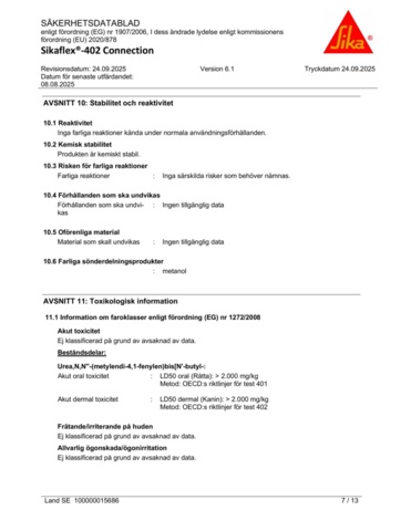 1426948-11 Fogmassa Sikahyflex 402