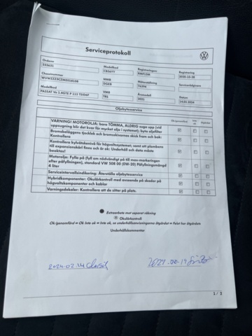 1431535-38 Volkswagen Passat Sportscombi GTE 1.4 TSI ACT OPF DSG Sekventiell, 218hk, -2021