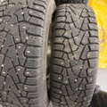 1352446-2 4 Pirelli studded tires on aluminum rims 175/65 4-hole