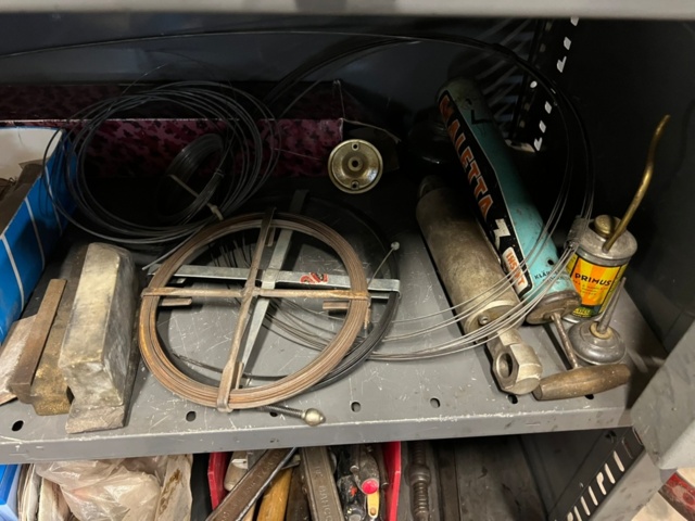 1426801-7 Warehouse shelf with contents