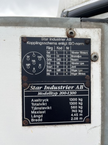 1351379-19 Trailer converted for asbestos transport - Star Industrier 200-1300 -2003