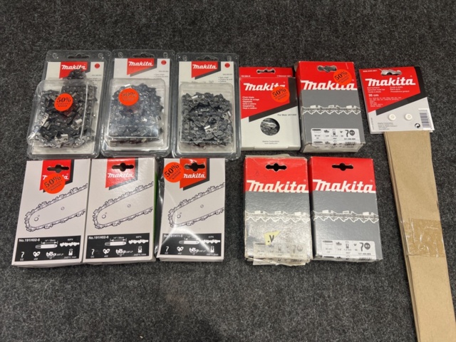1461301-2 Sortiment med motorsågkedjor m.m. Makita