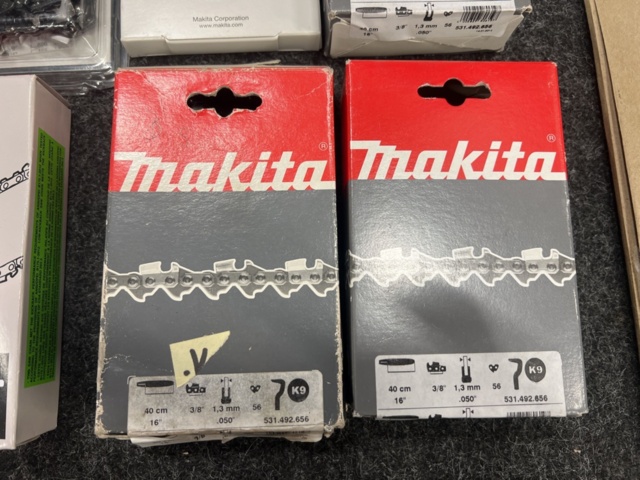 1461301-5 Sortiment med motorsågkedjor m.m. Makita