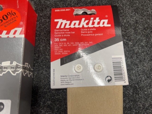 1461301-7 Sortiment med motorsågkedjor m.m. Makita