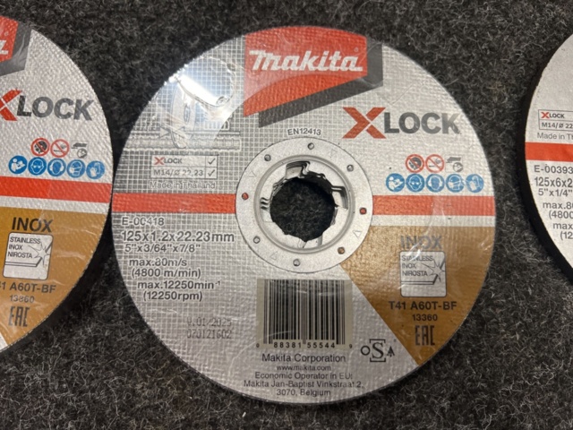 1461715-5 Sortiment med kap/slipskivor, Makita