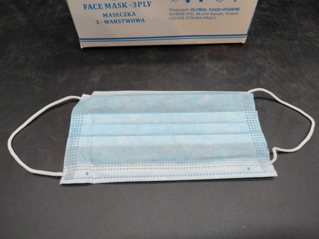 1461815-1 Face mask, 20 pcs 100-pack, IIR, 3-PLY, blue