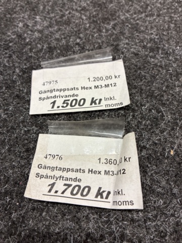 1461738-6 Gängtappar M3-M12, Völkel