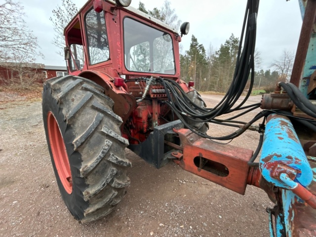 1407998-7 Tractor with forestry trailer & HIAB crane - BM Volvo Boxer 350 -1963