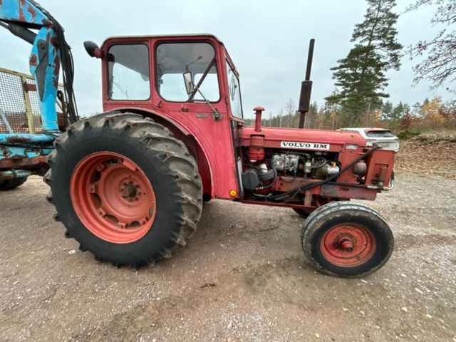1407998-6 Tractor with forestry trailer & HIAB crane - BM Volvo Boxer 350 -1963