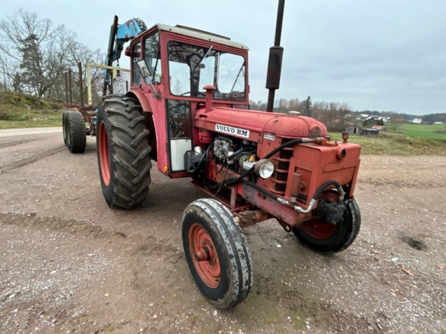 1407998-8 Tractor with forestry trailer & HIAB crane - BM Volvo Boxer 350 -1963