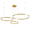 1461852-4 LED PENDANT – CIRCLES 60 | Modern dimbar guldfärgad LED-taklampa med fjärrkontroll - Fri frakt