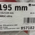 1461977-3 Steel rule plate Paroc c600 195x610x1220 mm (approx. 89.30 sq m)