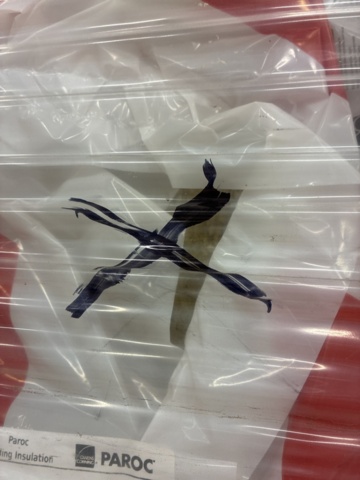 1461977-5 Steel rule plate Paroc c600 195x610x1220 mm (approx. 89.30 sq m)