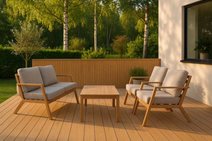 1371134-6 Soffgrupp för utomhusbruk (Teak) - Milton