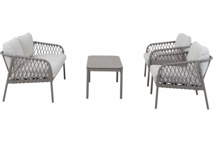 1371135-2 Soffgrupp för utomhusbruk (Khaki/Beige) - Sanford