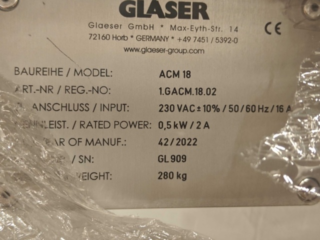 1400661-6 Ny/oanvänd analysstation - Gläser ACM18 Analytik Center Mobil -2022