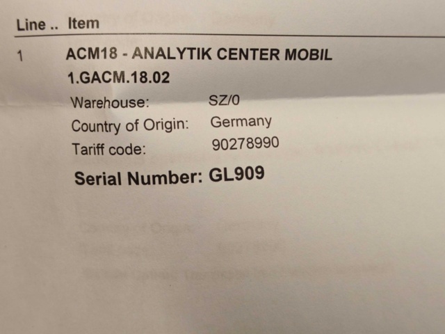 1400661-8 Ny/oanvänd analysstation - Gläser ACM18 Analytik Center Mobil -2022