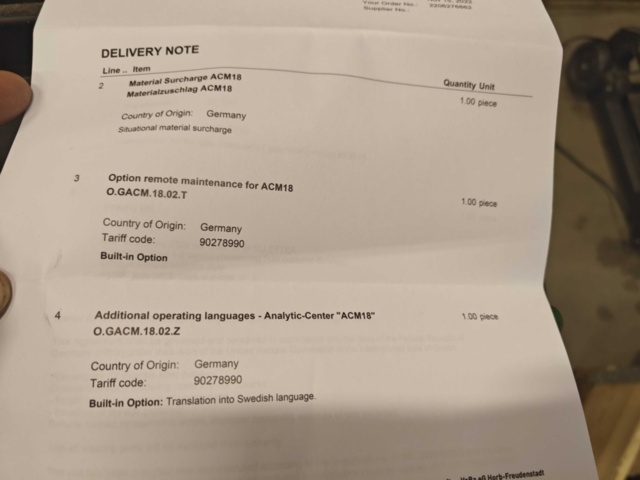 1400661-9 Ny/oanvänd analysstation - Gläser ACM18 Analytik Center Mobil -2022