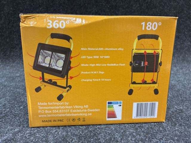 1462036-4 Uppladdningsbar arbetslampa 90W