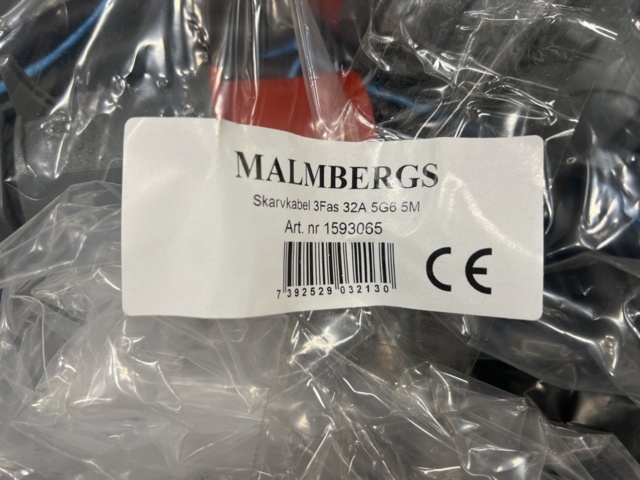 1462057-2 3-faskabel 32A 5M, Malmberg