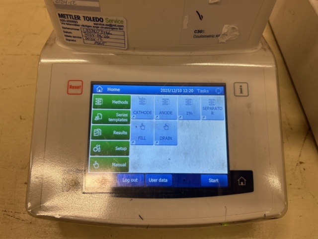 1435560-12 Titrator Mettler Toledo Compact C30S med autosampler InMotion KF Pro Oven