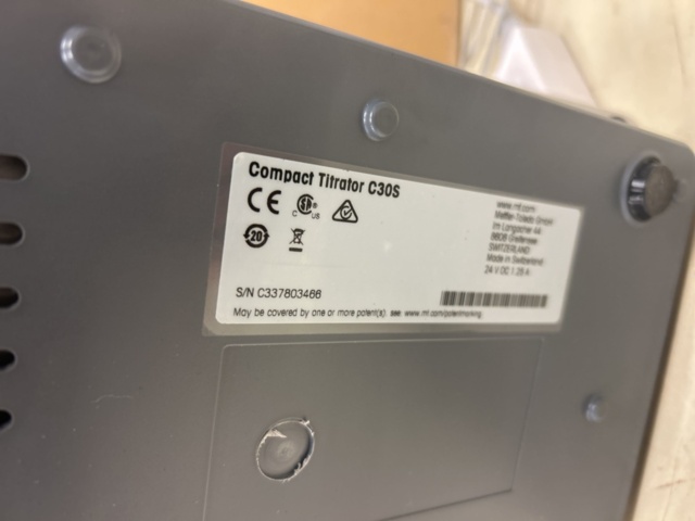 1435560-15 Titrator Mettler Toledo Compact C30S med autosampler InMotion KF Pro Oven