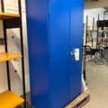 1461547-4 Sheet metal cabinet with code lock