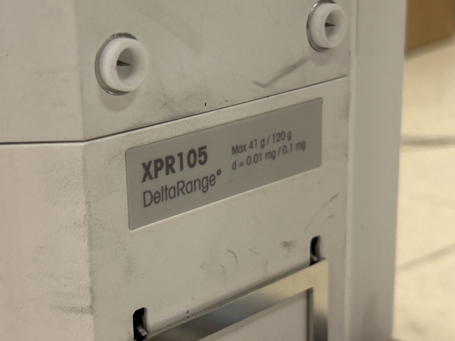 1435563-5 Analytisk laboratorievåg - Mettler Toledo XPR105DR