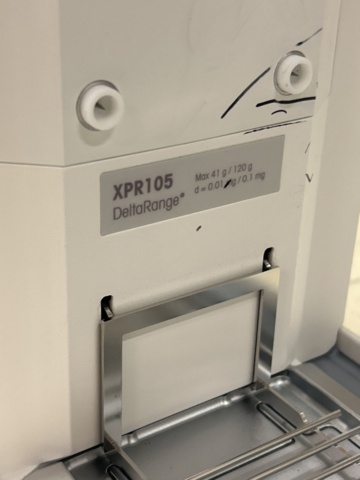1435565-4 Analytisk laboratorievåg - Mettler Toledo XPR105DR