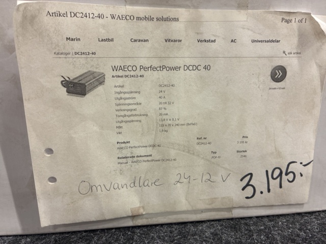 1462113-2 Converter Waeco DCDD40