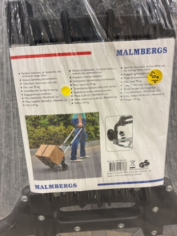 1462115-4 Foldable transport cart, Malmbergs
