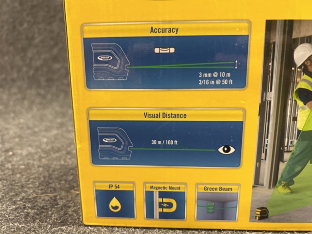 1462347-3 Cross line laser LT20G green, Spectra precision