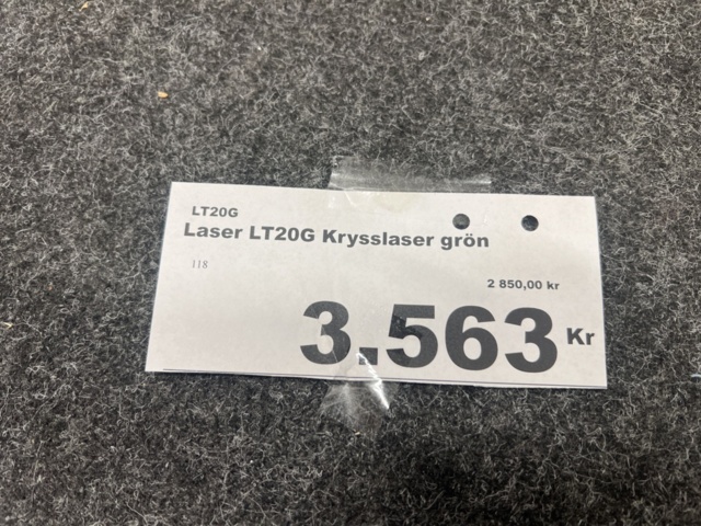 1462347-5 Cross line laser LT20G green, Spectra precision